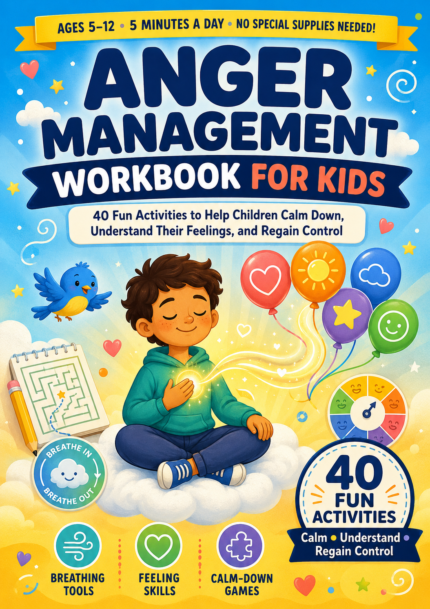 《Anger Management Workbook for Kids: 40 Fun Activities to Help Children Calm Down, Understand Their Feelings, and Regain Control》